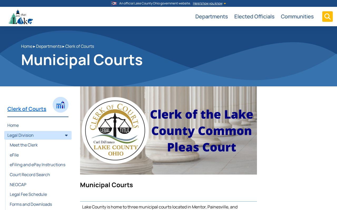 Lake County traffic court records municipal court directory and routing map